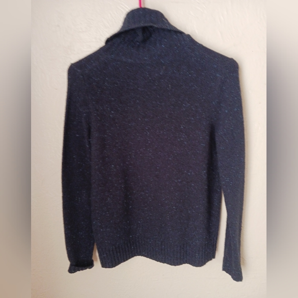 Navy blue turtle neck